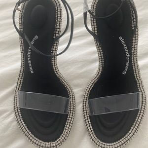 New-Never worn Alexander Wang Rhinestone Heels